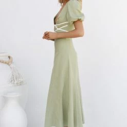 Kellie Dress SAGE 9 Kellie Dress SAGE -Heschung shop 0L4A2134 47108.1666694954