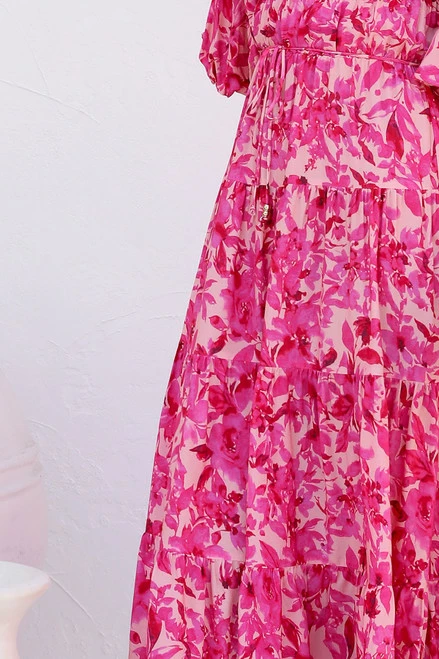 Monette Dress FUCHSIA FLORAL 10 Monette Dress FUCHSIA FLORAL - Image 8