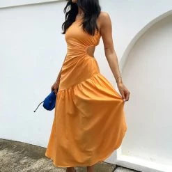 Tracy Dress ORANGE 19 Tracy Dress ORANGE -Heschung shop 1Photo 1 2 22 5 43 06 pm 63241.1644283903