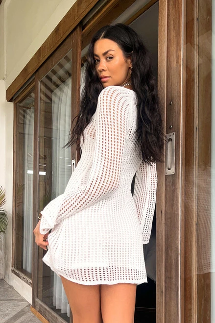 Mason Dress WHITE 6 Mason Dress WHITE - Image 4