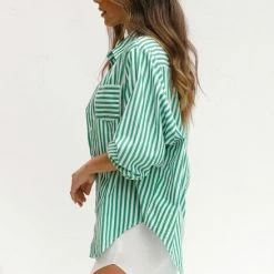 Kristen Shirt GREEN -Heschung shop 1 L4A1245 97856.1636017000