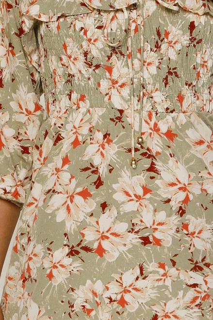 Neve Dress SAGE FLORAL 9 Neve Dress SAGE FLORAL - Image 7