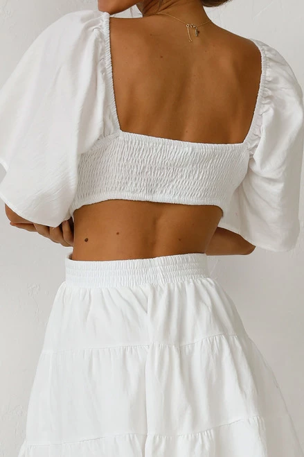 Julina Mini Dress WHITE 10 Julina Mini Dress WHITE - Image 8