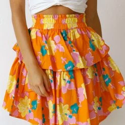 Florencia Skirt ORANGE -Heschung shop 1 L4A3220 37030.1639647677