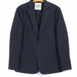 HANSEN GARMENTS CHRIS | Classic Two Button Blazer | Brushed Blue