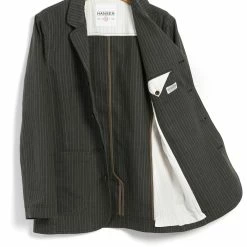 HANSEN GARMENTS LUKAS | Blazer Jacket | Khaki Pin 13 HANSEN GARMENTS LUKAS | Blazer Jacket | Khaki Pin -Heschung shop 23 85 6 lukas khaki pin 2