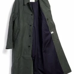 HANSEN GARMENTS MORTEN | Long Windbreaker Coat | Dark Sage 15 HANSEN GARMENTS MORTEN | Long Windbreaker Coat | Dark Sage -Heschung shop 23 97 6 morten dark sage 2