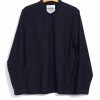 HANSEN GARMENTS MAGNE | Casual Pull-on Shirt | Blue -Heschung shop 25 12 3 magne navy 1
