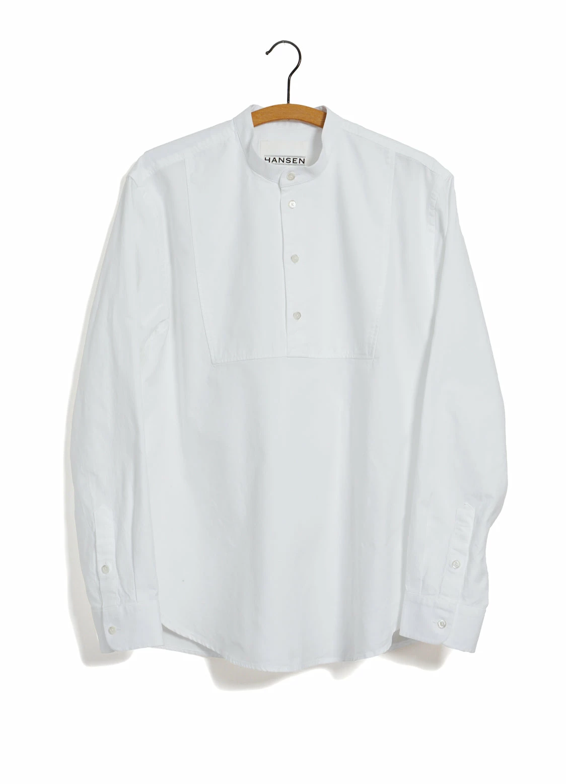 HANSEN GARMENTS RIKARD | Loose Fit Pull-on Shirt | White 3 HANSEN GARMENTS RIKARD | Loose Fit Pull-on Shirt | White