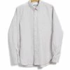 HANSEN GARMENTS HAAKON | Hidden Button Down Shirt | Clay