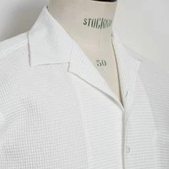 HANSEN GARMENTS JONNY | Short Sleeve Shirt | Waffle White 13 HANSEN GARMENTS JONNY | Short Sleeve Shirt | Waffle White -Heschung shop 25 17 1 jonny waffle white 4