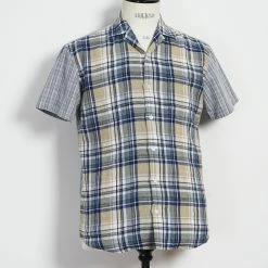 HANSEN GARMENTS JONNY | Short Sleeve Shirt | Blue Checks -Heschung shop 25 20 3 jonny blue checks 3