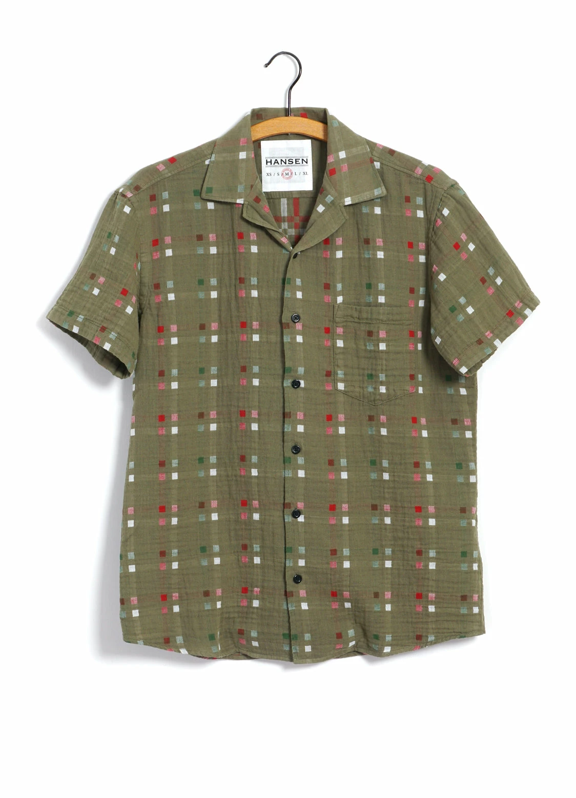 HANSEN GARMENTS JONNY | Short Sleeve Shirt | Nevada Green 3 HANSEN GARMENTS JONNY | Short Sleeve Shirt | Nevada Green