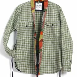 HANSEN GARMENTS REMY | East & West Shirt Jacket | Sashiko Green+ 16 HANSEN GARMENTS REMY | East & West Shirt Jacket | Sashiko Green+ -Heschung shop 25 80 6 remy sashiko green plus 2