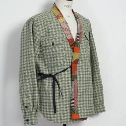 HANSEN GARMENTS REMY | East & West Shirt Jacket | Sashiko Green+ 12 HANSEN GARMENTS REMY | East & West Shirt Jacket | Sashiko Green+ -Heschung shop 25 80 6 remy sashiko green plus 3