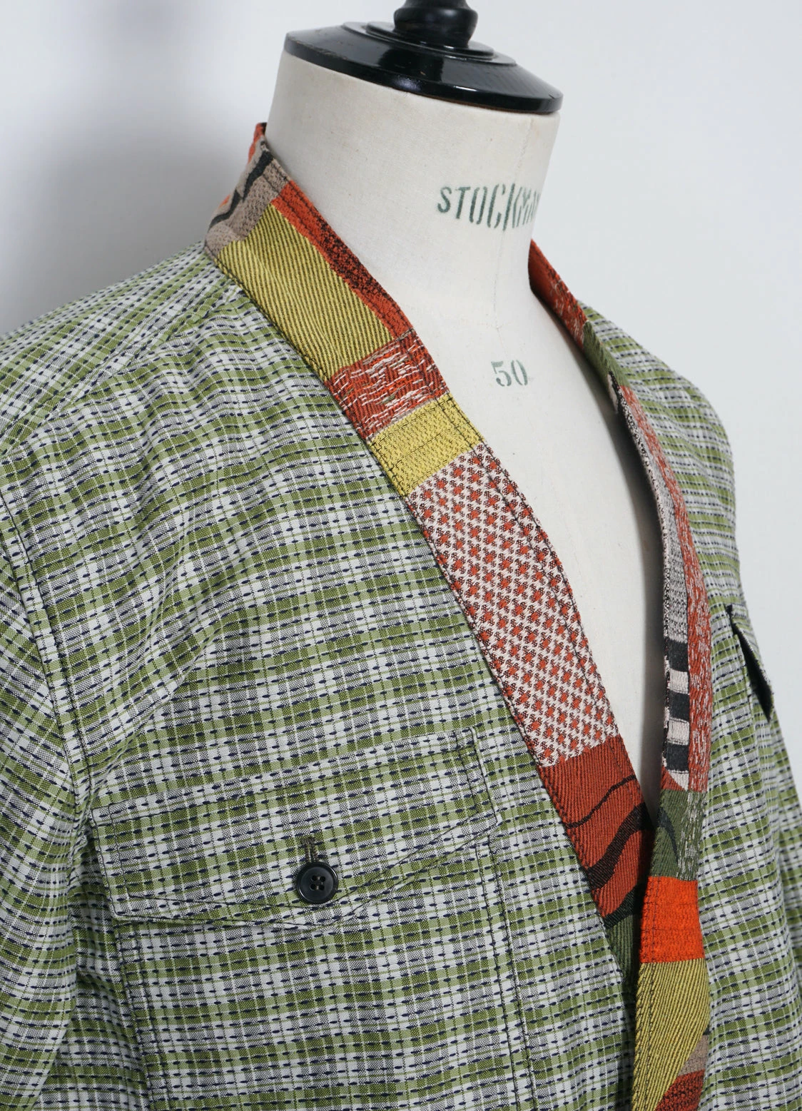 HANSEN GARMENTS REMY | East & West Shirt Jacket | Sashiko Green+ 6 HANSEN GARMENTS REMY | East & West Shirt Jacket | Sashiko Green+ - Image 4