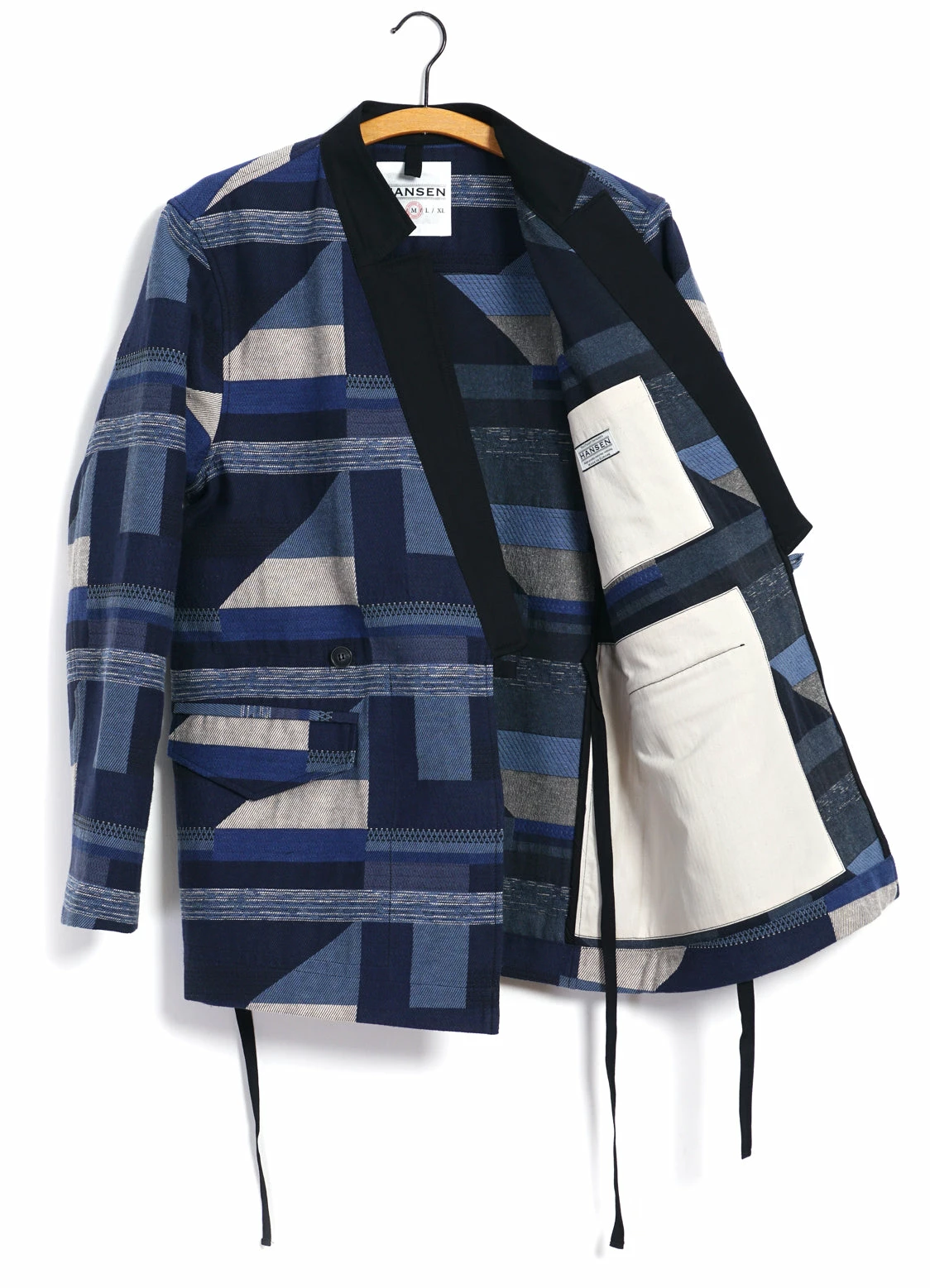 HANSEN GARMENTS FALK | Kakashi Blazer | Blue Mix 8 HANSEN GARMENTS FALK | Kakashi Blazer | Blue Mix - Image 6