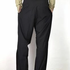 HANSEN GARMENTS EIGIL | Wide Fit Trousers | Dark Rust -Heschung shop 39 EIGIL black back d89289ed 8ef3 43f4 8b54 d36e4c4b7ba7