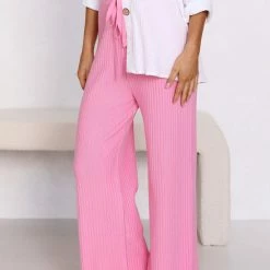 Levi Knit Pants PINK 14 Levi Knit Pants PINK -Heschung shop 484L8A1782 09319.1653540480