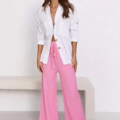 Levi Knit Pants PINK 16 Levi Knit Pants PINK -Heschung shop 4L8A1759 96178.1653535724