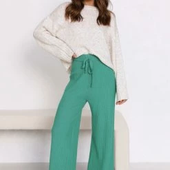 Levi Knit Pants TEAL 14 Levi Knit Pants TEAL -Heschung shop 4L8A1801 81546.1653540076