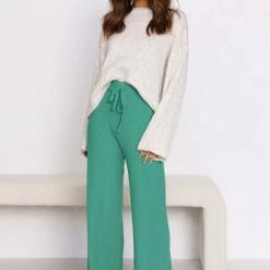 Levi Knit Pants TEAL 15 Levi Knit Pants TEAL -Heschung shop 4L8A1802 20109.1653535497