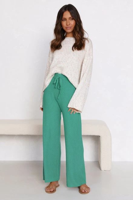 Levi Knit Pants TEAL 5 Levi Knit Pants TEAL - Image 4