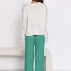 Levi Knit Pants TEAL 20 Levi Knit Pants TEAL -Heschung shop 4L8A1814 25018.1653539896