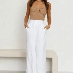 Carlee Pants WHITE -Heschung shop 4L8A2090 21770.1653373748