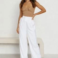 Carlee Pants WHITE -Heschung shop 4L8A2092 94424.1653373761