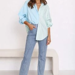 Lira Shirt BLUE -Heschung shop 4L8A2219 73040.1653536002