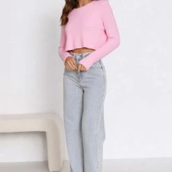 Robyn Knit Top PINK -Heschung shop 4L8A2755 42217.1653535856