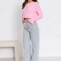 Robyn Knit Top PINK -Heschung shop 4L8A2757 16288.1653535855