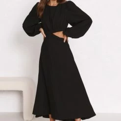 Nolan Dress BLACK 16 Nolan Dress BLACK -Heschung shop 4L8A2801 35631.1655183632