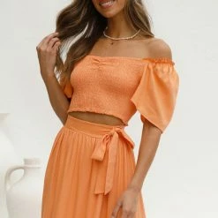 Erina Top ORANGE -Heschung shop 59 L4A1410 99135.1636603136