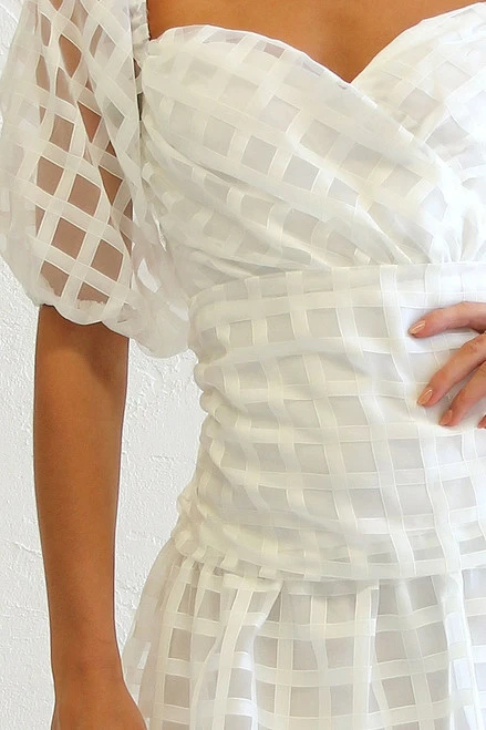 Cassidy Mini Dress WHITE 11 Cassidy Mini Dress WHITE - Image 9