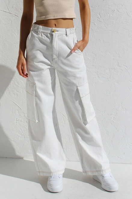 Sara Pants WHITE 7 Sara Pants WHITE - Image 5