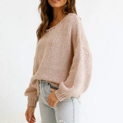 Mona Knit Top SAND 21 Mona Knit Top SAND -Heschung shop 8 L4A0162 50439.1650527828