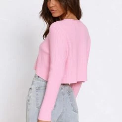Robyn Knit Top PINK -Heschung shop 94L8A2764 89563.1654056731