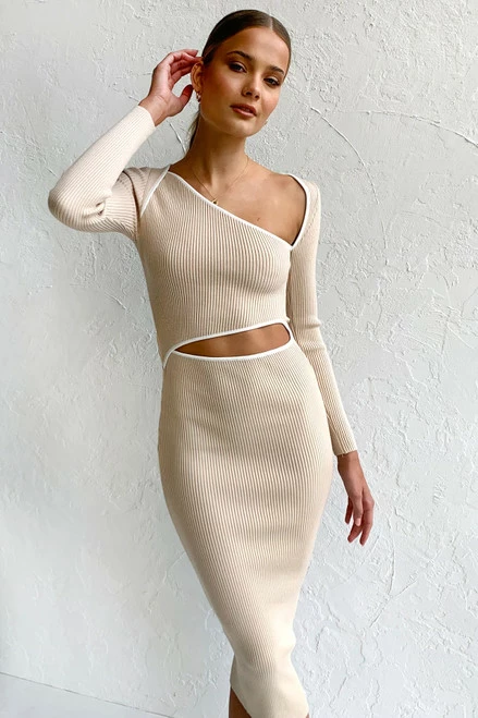 Reina Dress BEIGE 4 Reina Dress BEIGE - Image 2