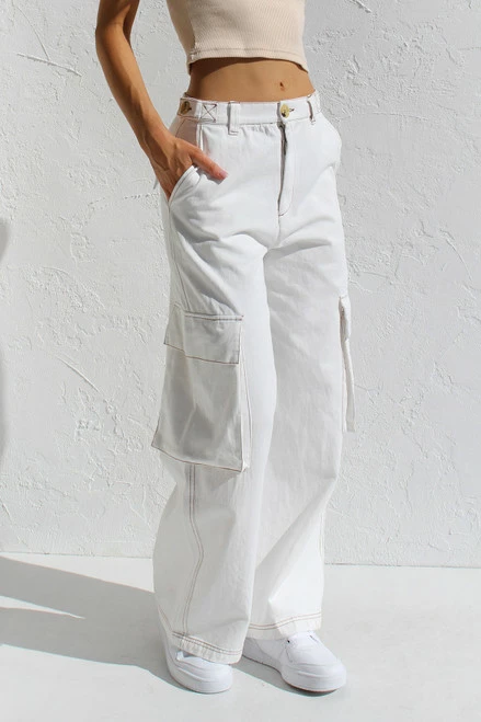 Sara Pants WHITE 3 Sara Pants WHITE