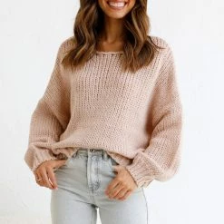 Mona Knit Top SAND 16 Mona Knit Top SAND -Heschung shop 9 L4A0150 23695.1650527813