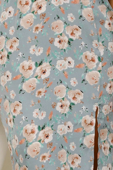 Taya Dress BLUE FLORAL 10 Taya Dress BLUE FLORAL - Image 8