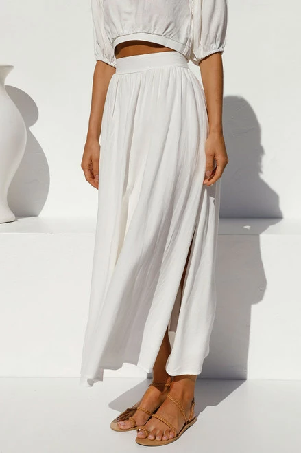 Bea Maxi Skirt WHITE 6 Bea Maxi Skirt WHITE - Image 4