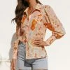 Quincy Top ORANGE FLORAL -Heschung shop 9 L4A1554 87808.1648179042