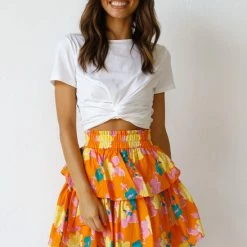 Florencia Skirt ORANGE -Heschung shop 9 L4A3220 86665.1639647690