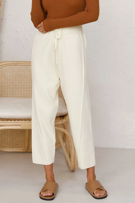 Sonny Knit Pants CREAM 7 Sonny Knit Pants CREAM - Image 5