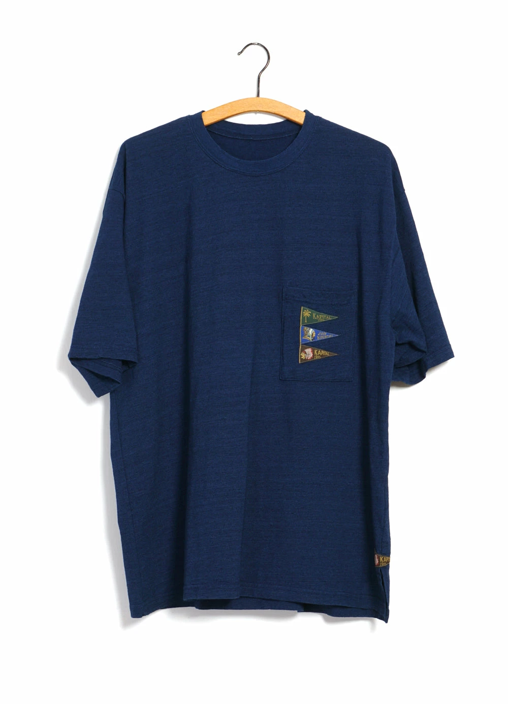KAPITAL 4 FLAGS | Jersey Pennant T | Indigo 3 KAPITAL 4 FLAGS | Jersey Pennant T | Indigo