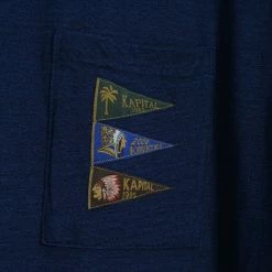 KAPITAL 4 FLAGS | Jersey Pennant T | Indigo 10 KAPITAL 4 FLAGS | Jersey Pennant T | Indigo -Heschung shop EK 1226 IDG Jersey PENNANT T 4Flags 4