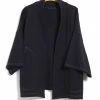 KAPITAL BAJA SAMU | Heavy Waffle Cardigan | Navy -Heschung shop EK 1357 Heavy Waffle Knit BAJA SAMU Cardigan 1